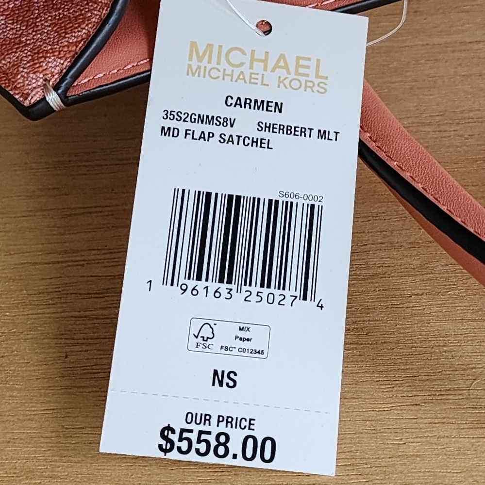 Michael Kors Carmen Logo Medium Satchel - Picture 6 of 8